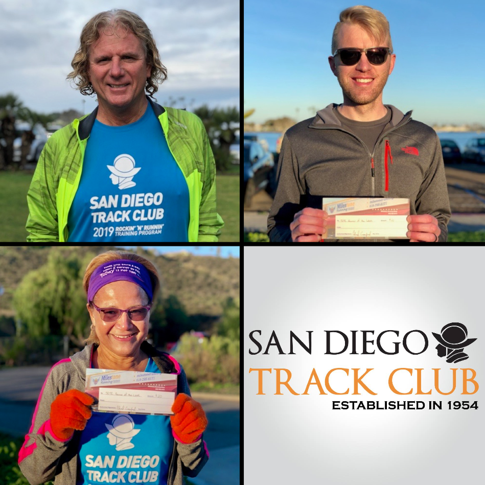 Milestone RnR Runners of the Week – January 2019 – San Diego Track Club